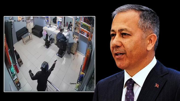 Bakan Yerlikaya duyurdu: Berber dükkanına girerek silahlı saldırı düzenleyenler yakalandı